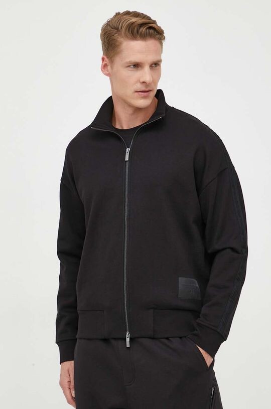 

Хлопковая толстовка Armani Exchange, черный