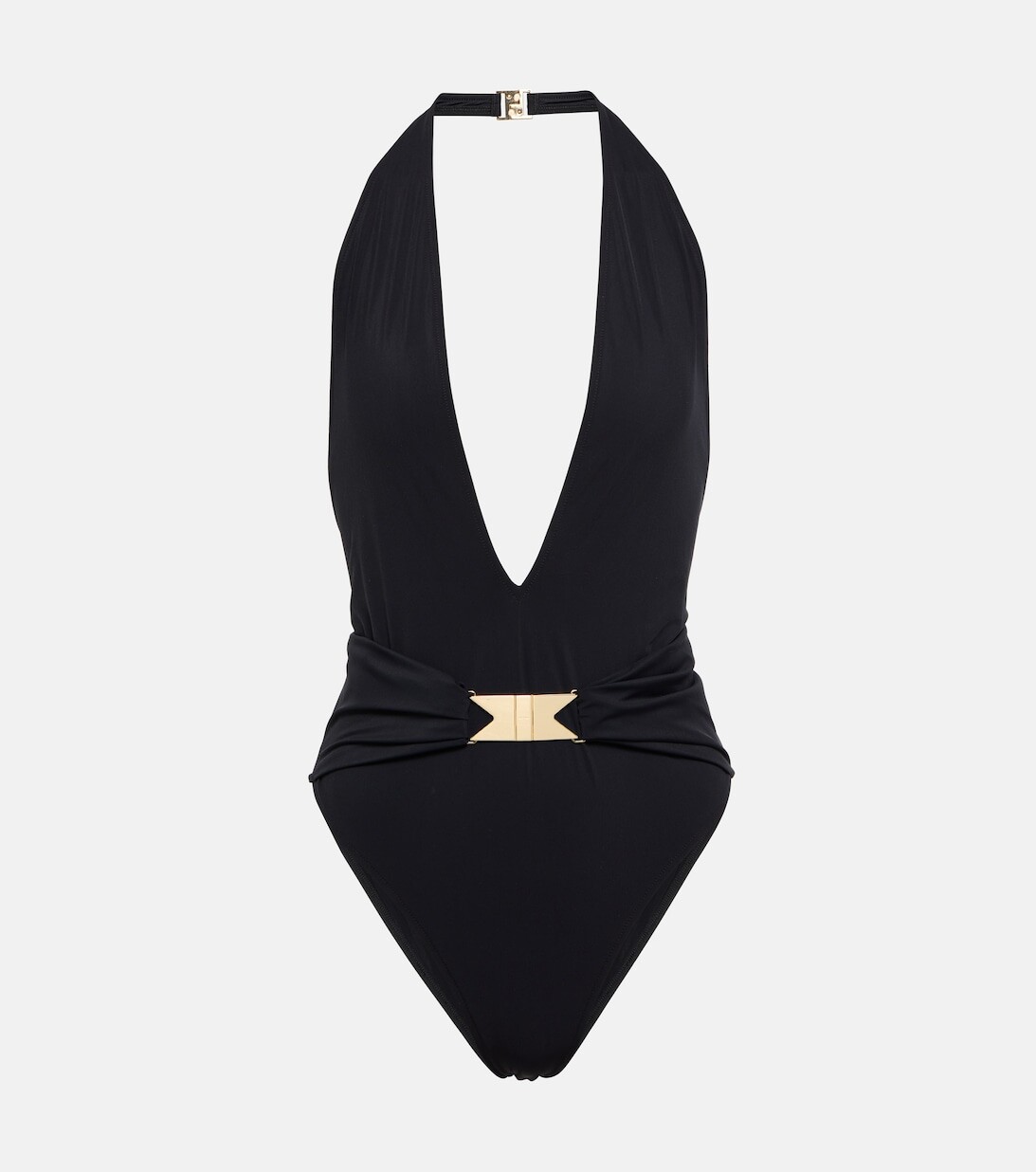 

Купальник с вырезом халтер ALAÏA, черный