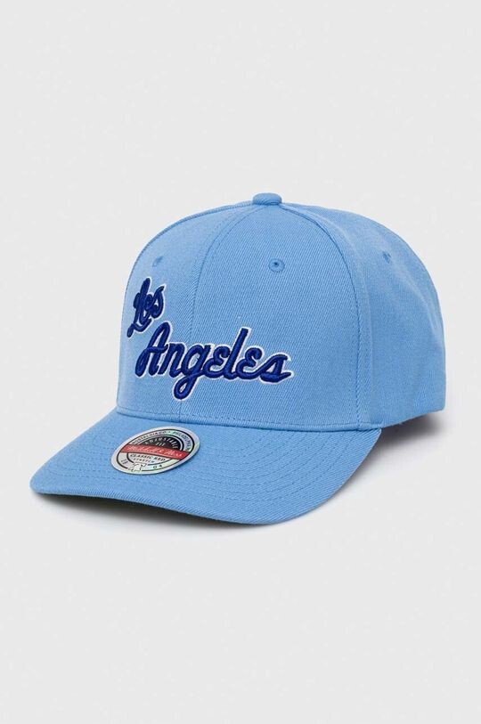 

Бейсболка Mitchell & Ness Los Angeles Lakers из смесовой шерсти Mitchell&Ness, синий