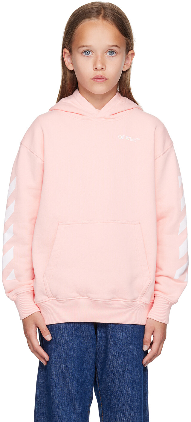 

Off-White Kids Розовый классический худи со стрелками