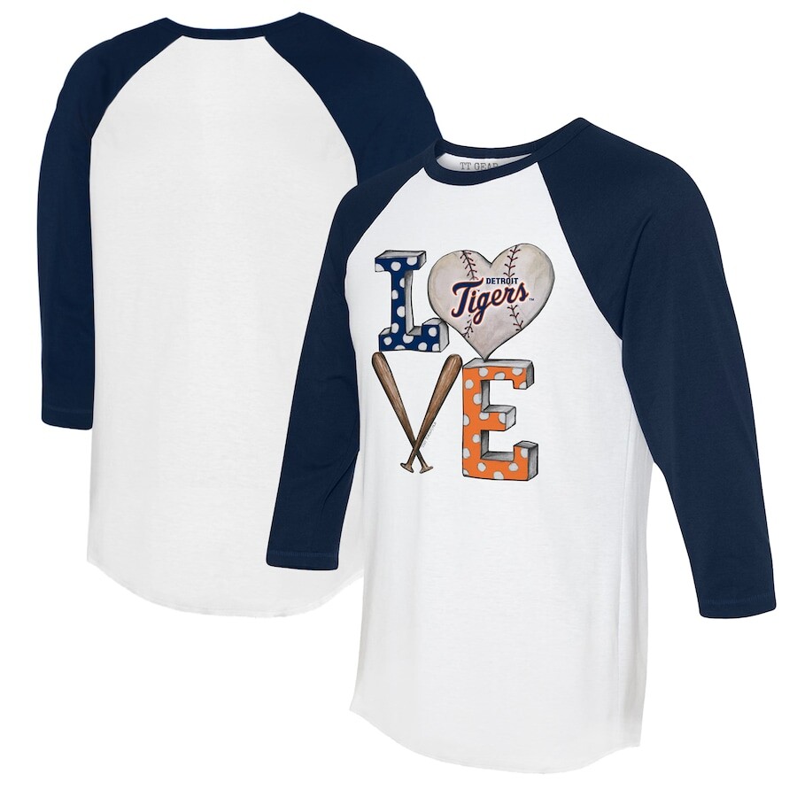 

Футболка с длинным рукавом Tiny Turnip Detroit Tigers, белый