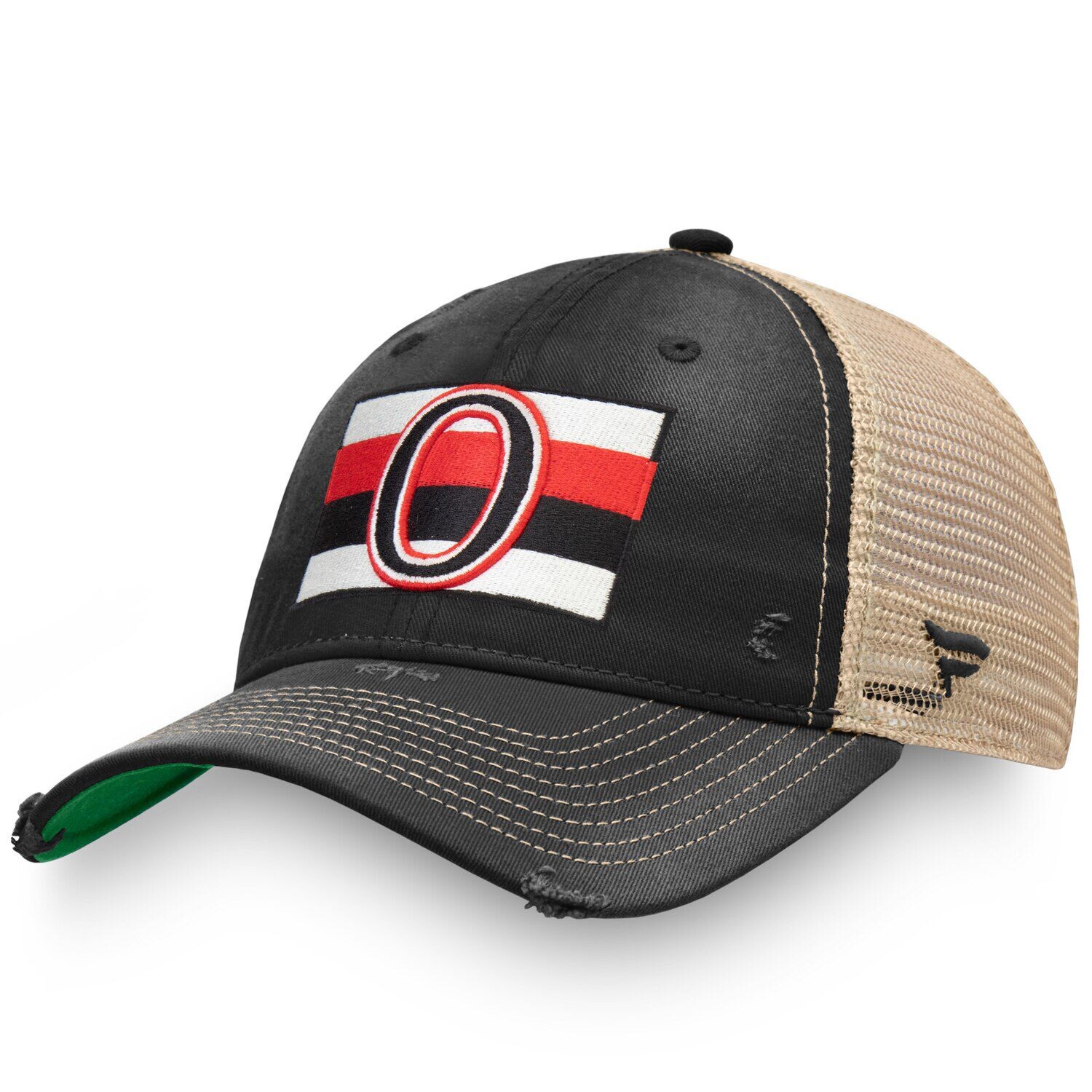 

Мужская кепка Fanatics черного/кремового цвета с логотипом Ottawa Senators True Classic Trucker Snapback