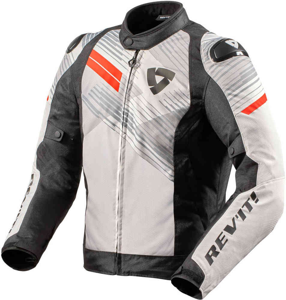 цена Мотоциклетная текстильная куртка Apex TL Revit, белый/черный/красный