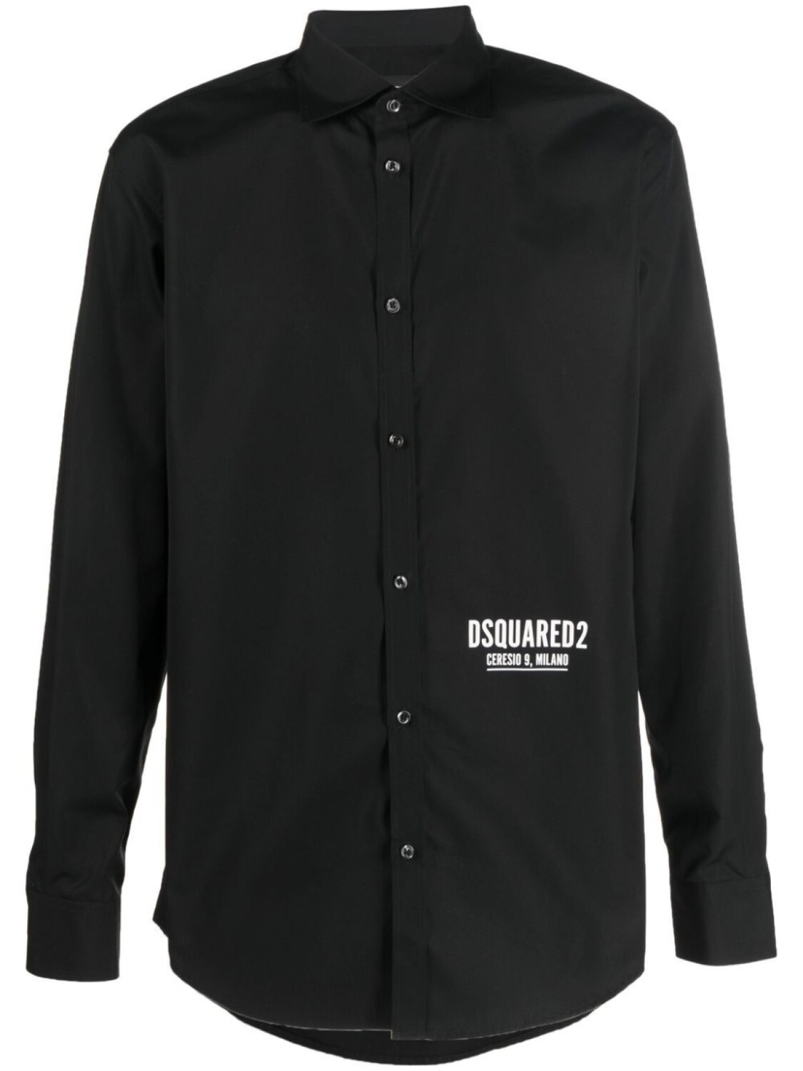 

Dsquared2 рубашка с длинными рукавами и логотипом, черный