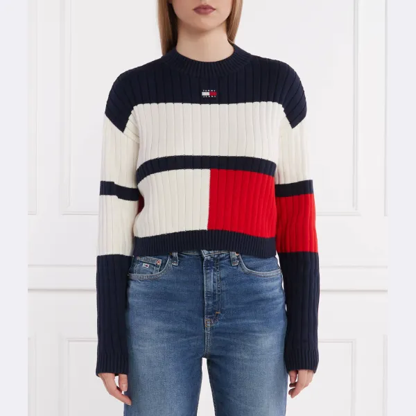 

Укороченный свитер Tommy Hilfiger, синий