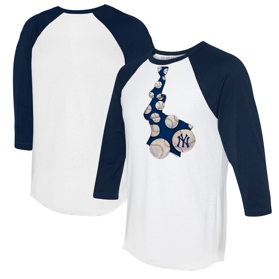 

Футболка с длинным рукавом Tiny Turnip New York Yankees, белый