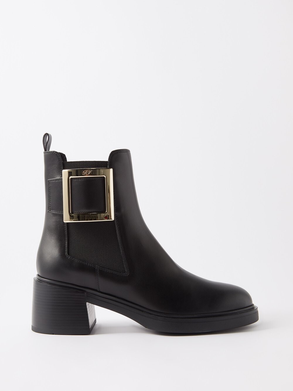 

Кожаные ботильоны viv rangers 60 Roger Vivier, черный