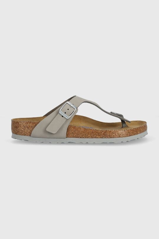 

Замшевые шлепанцы Birkenstock, серый
