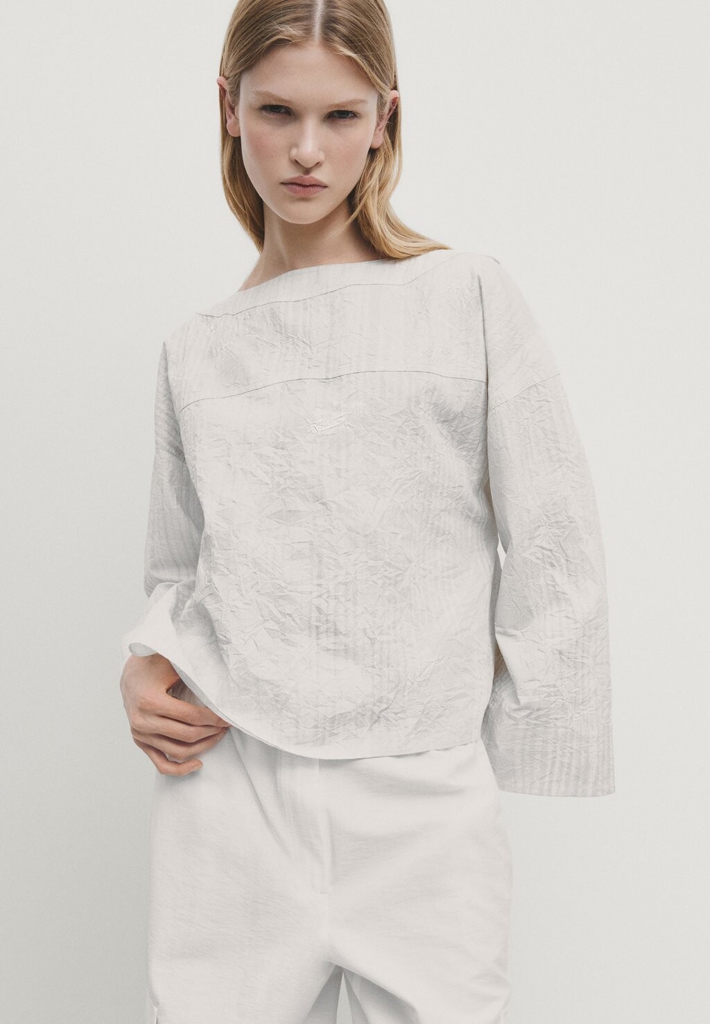 

Брюки-карго Massimo Dutti, белый