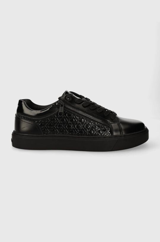 

Кожаные кроссовки LOW TOP LACE UP W/ZIP MONO Calvin Klein, черный