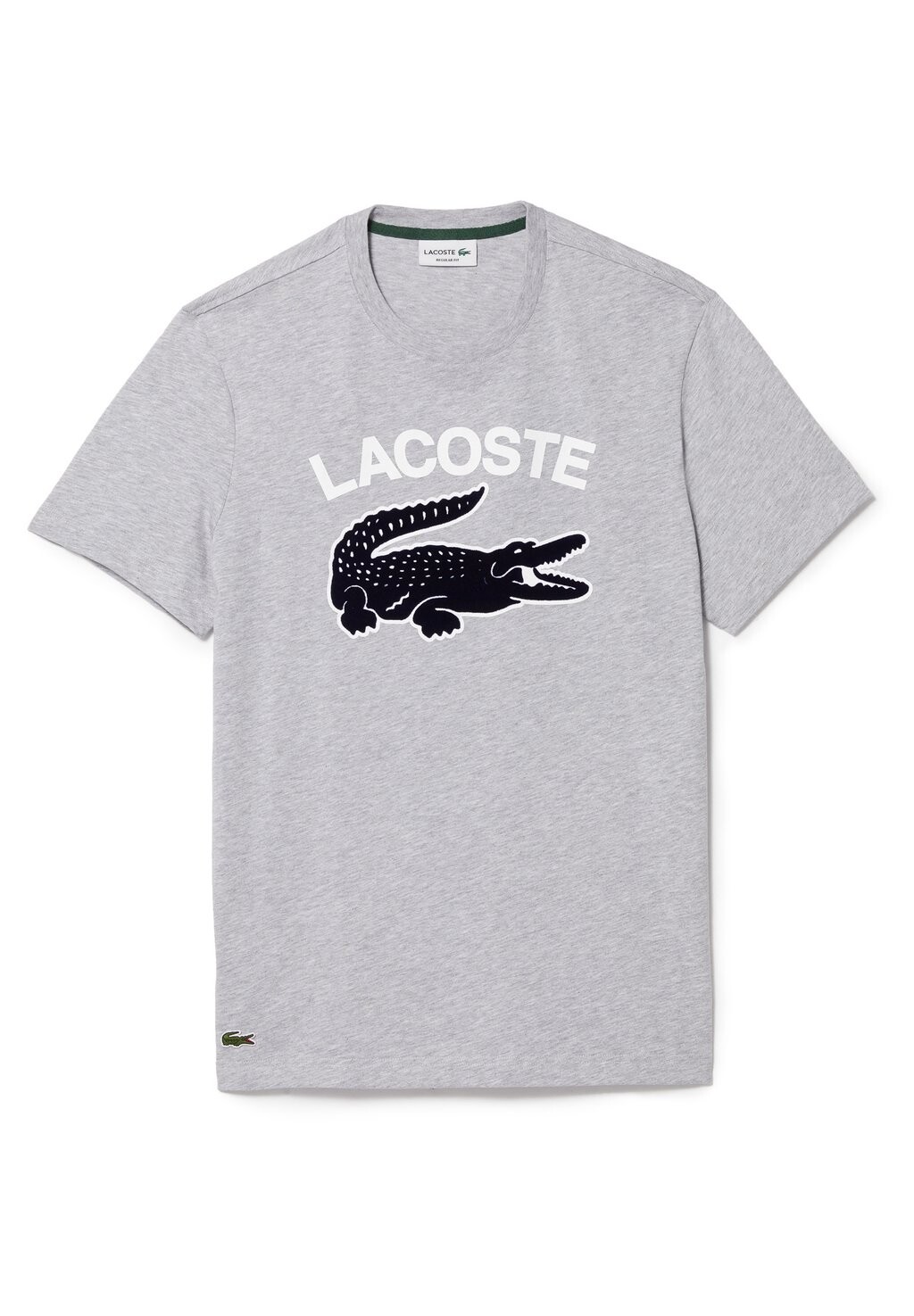

Футболка с принтом Lacoste, светло-серый