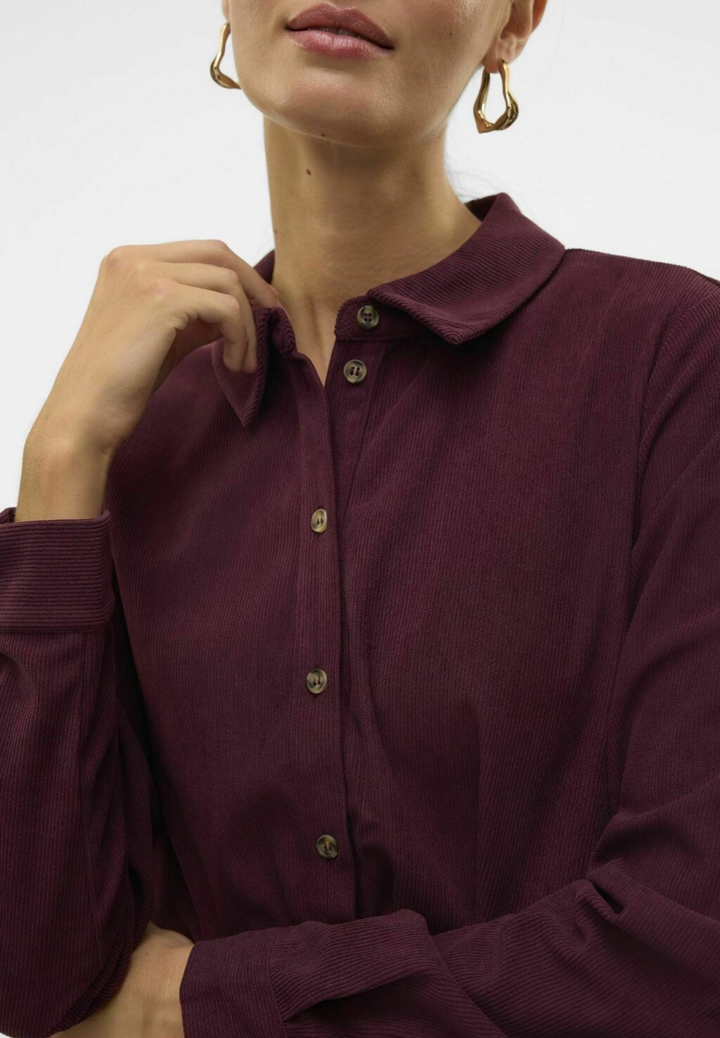 

Платье-рубашка VMVILJA KURZES Vero Moda, Бордо