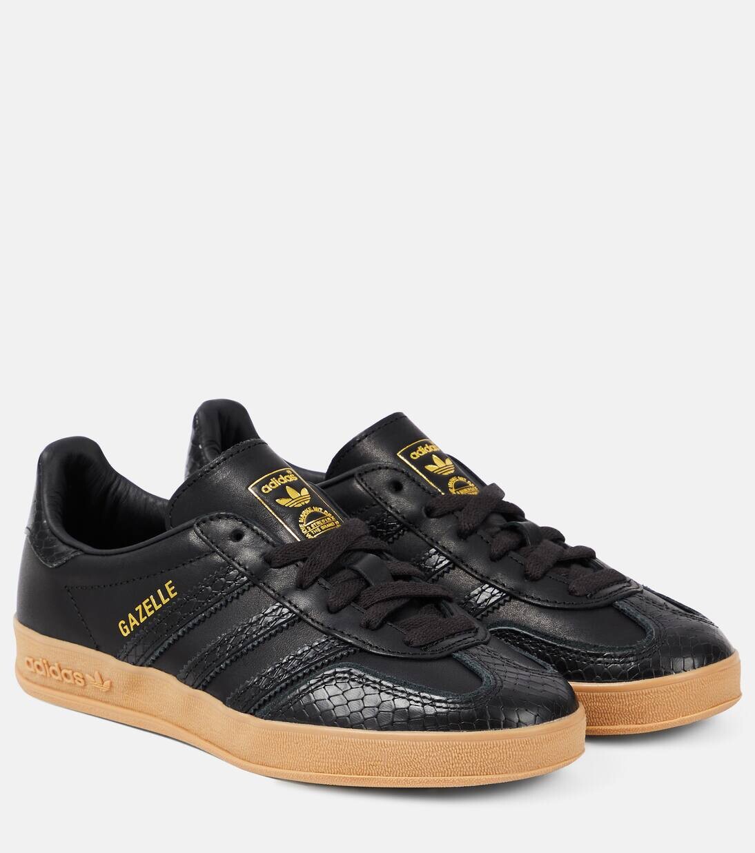 

Кроссовки из кожи Gazelle Adidas, цвет core black/core black/gum4