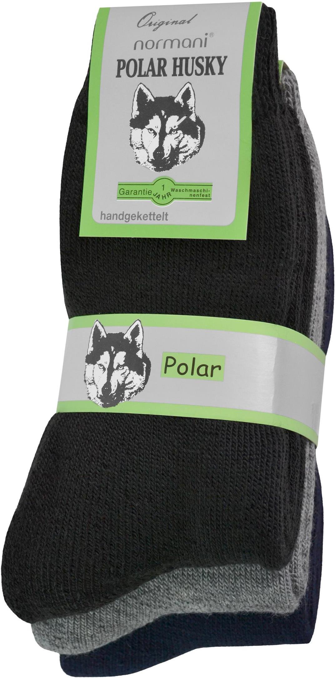 Носки Polar Husky 3 шт Vollfrottee Winter, цвет Schwarz/Grau/Marine цена и фото