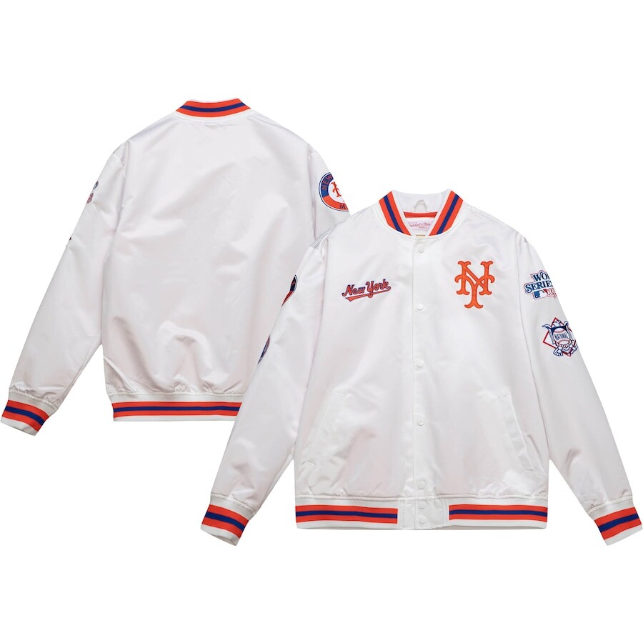 

Куртка Mitchell & Ness New York Mets, белый