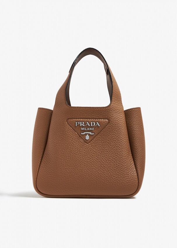 

Сумка Prada Leather Mini, коричневый