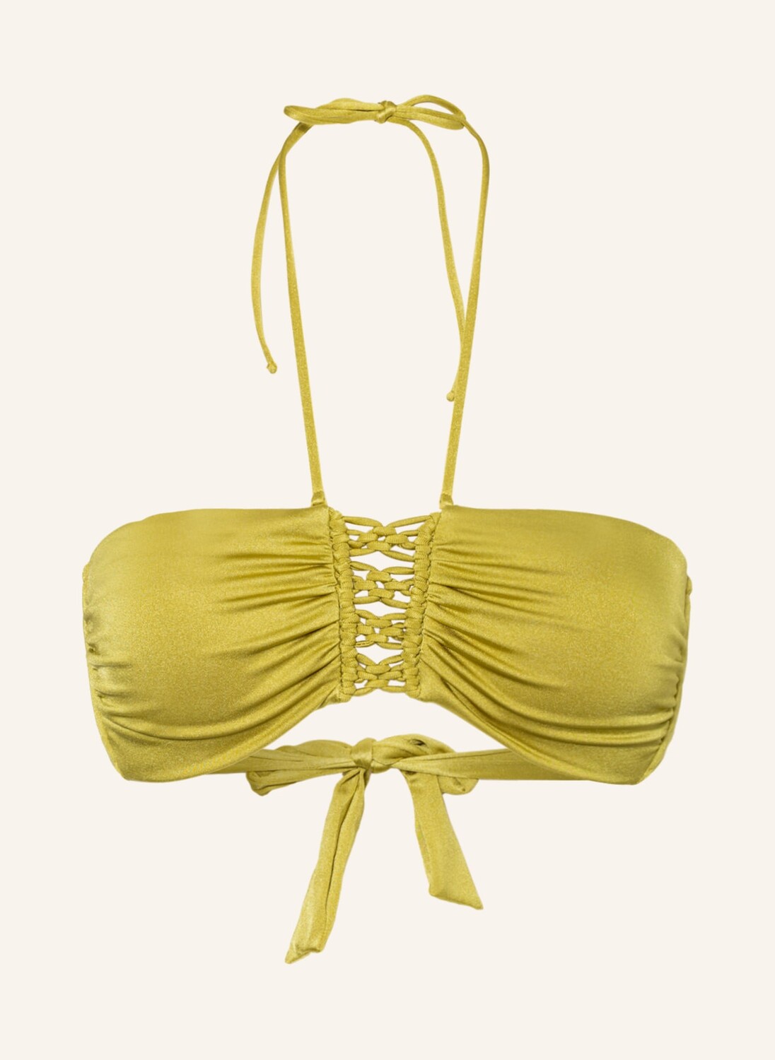

Топ бикини watercult Bandeau MAKRAMÉ LOVE, зеленый