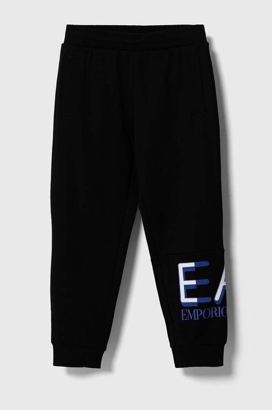 

Спортивные брюки из хлопка для мальчиков EA7 Emporio Armani, черный