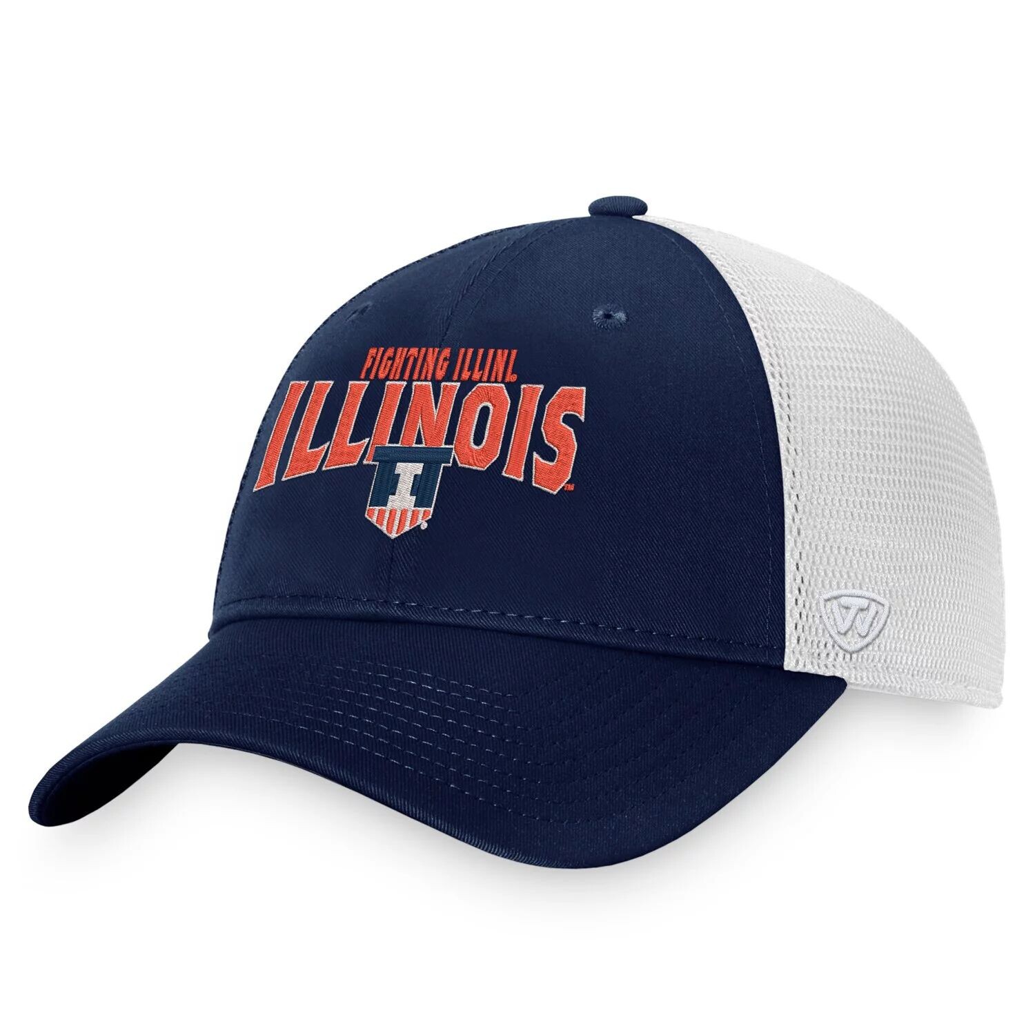 

Мужская кепка Top of the World Navy Illinois Fighting Illini Breakout Trucker Snapback