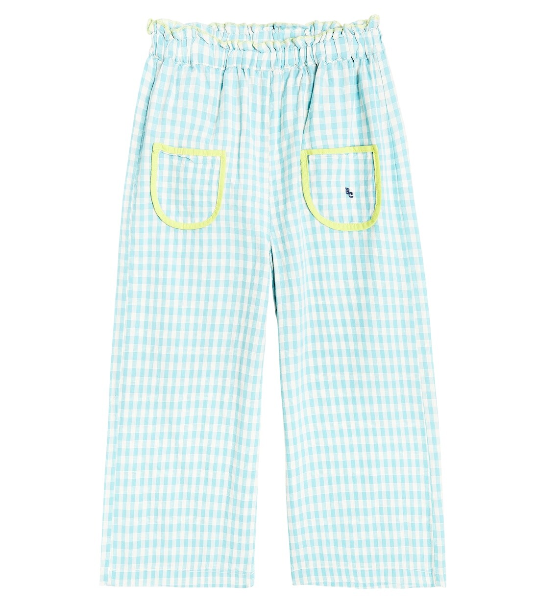 

Кюлоты vichy из хлопка и льна Bobo Choses, синий