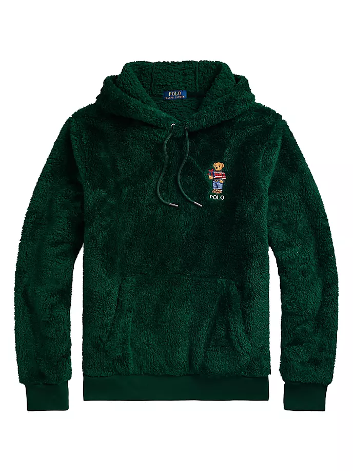 

Толстовка из флиса с медведем Polo Ralph Lauren, зеленый