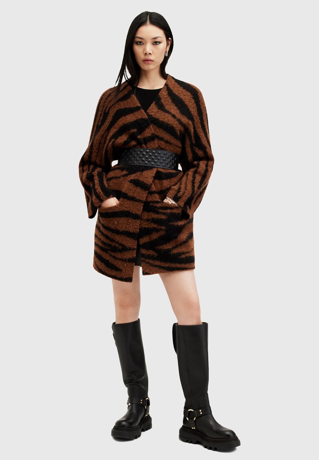 

Кардиган ZOE TIGER AllSaints, коричневый