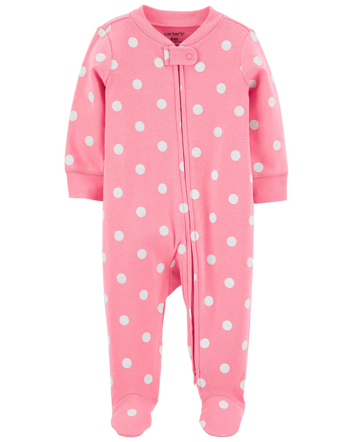 

Хлопок с двухсторонней молнией в горошек Baby Sleep & Play Carter's, розовый