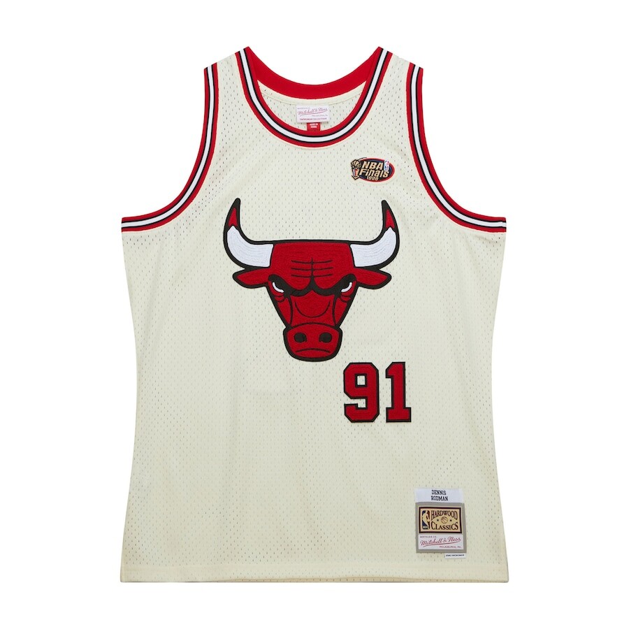 

Джерси Mitchell & Ness Chicago Bulls, кремовый