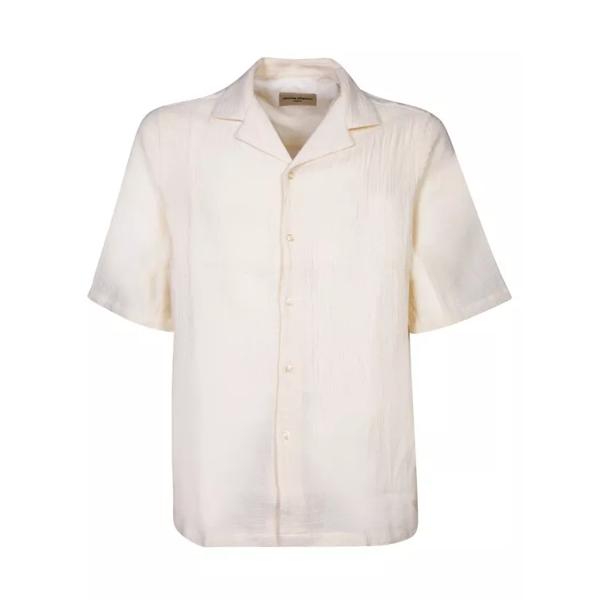 Футболка cotton shirt Officine Generale, белый officine generale льняная футболка