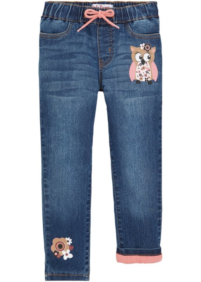 

Термоджинсы для девочек на трикотажной подкладке John Baner Jeanswear, синий