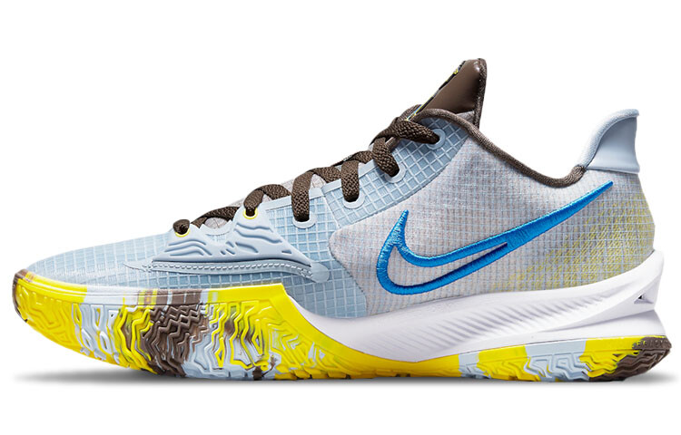 

Nike Kyrie Low 4, 'Light Armory Blue' Синий/Серый/Желтый