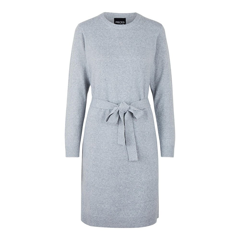 

Платье Pieces Cava Long Sleeve O Neck Knit, серый