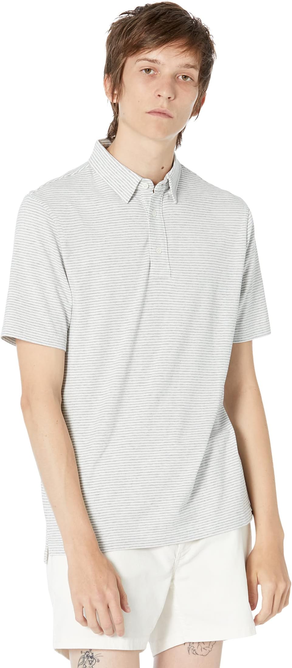 

Рубашка-поло Movement Short Sleeve Polo Faherty, цвет Dune Stripe Grey