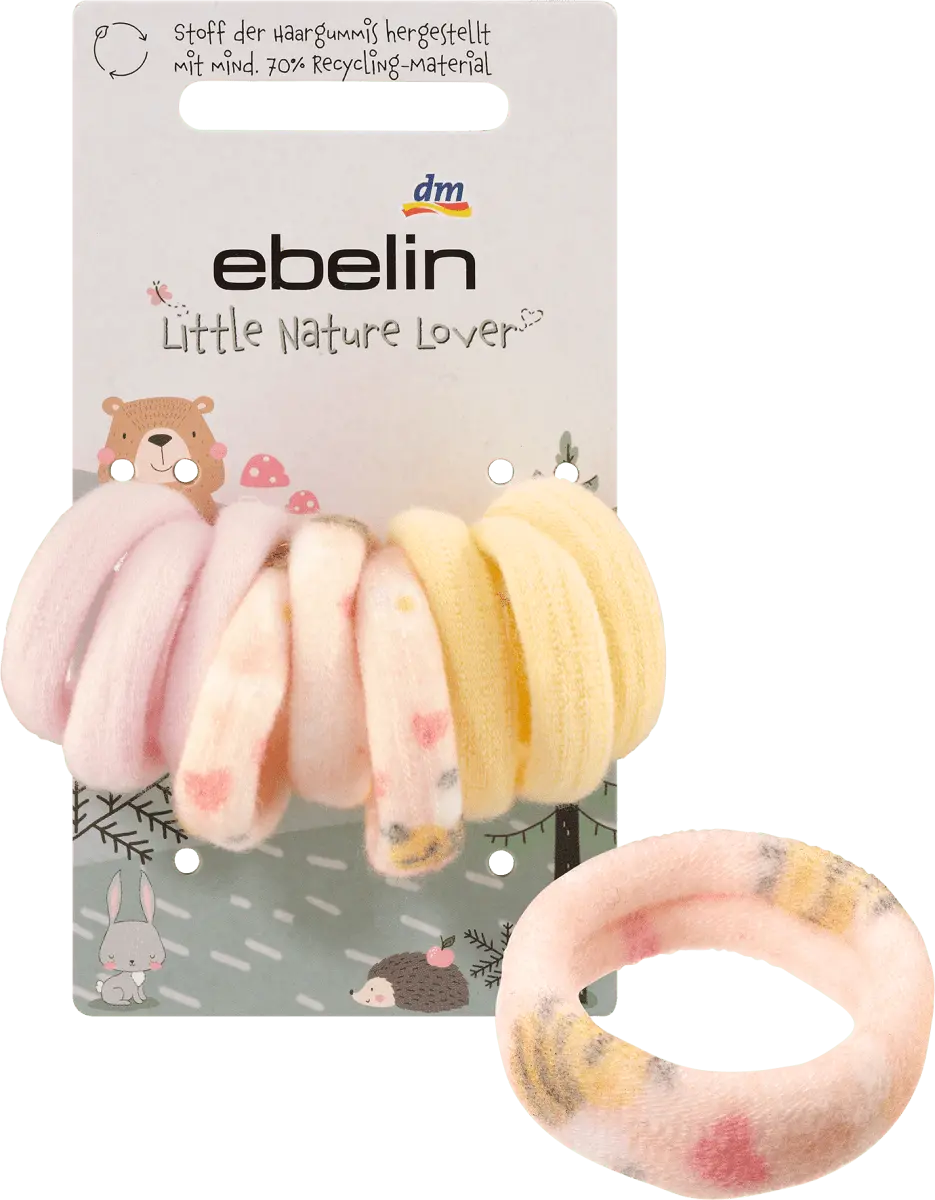 

Резинки для волос из переработанного полиэстера 9 шт. ebelin