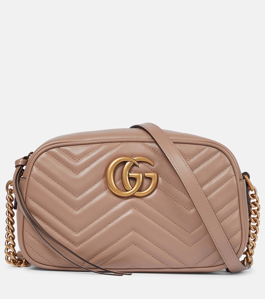 

Маленькая сумка через плечо GG Marmont Gucci, розовый