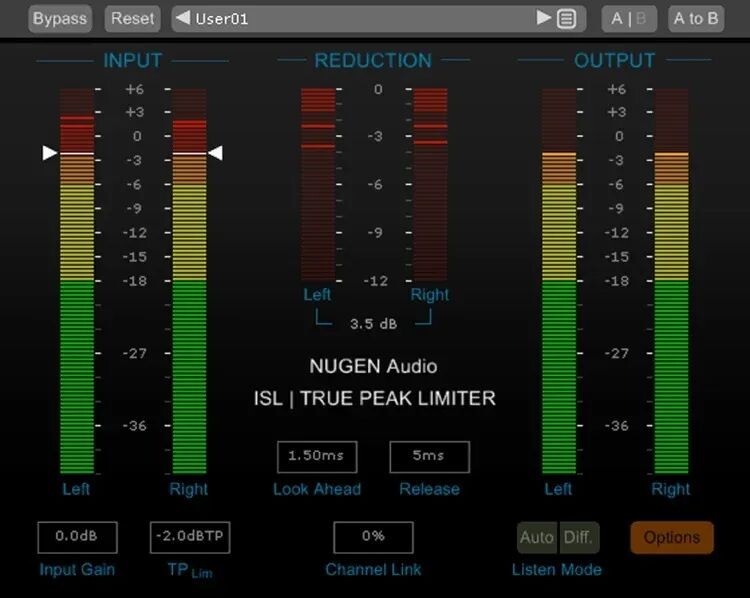 

Плагин NUGEN Audio ISL 2 Real Peak Limiter в реальном времени