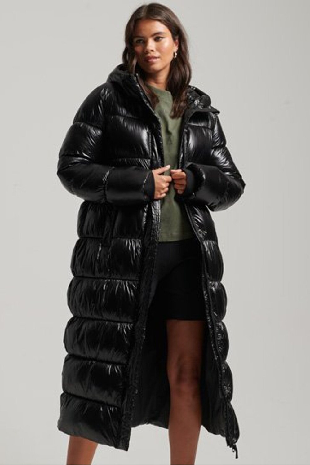 

Удлиненный пуховик XPD Sports Черный Superdry, черный