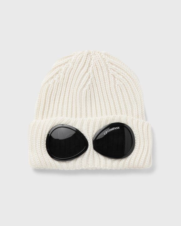 

Шапка C.P. Company Extra Fine Merino Wool Goggle Beanie, цвет gauze white