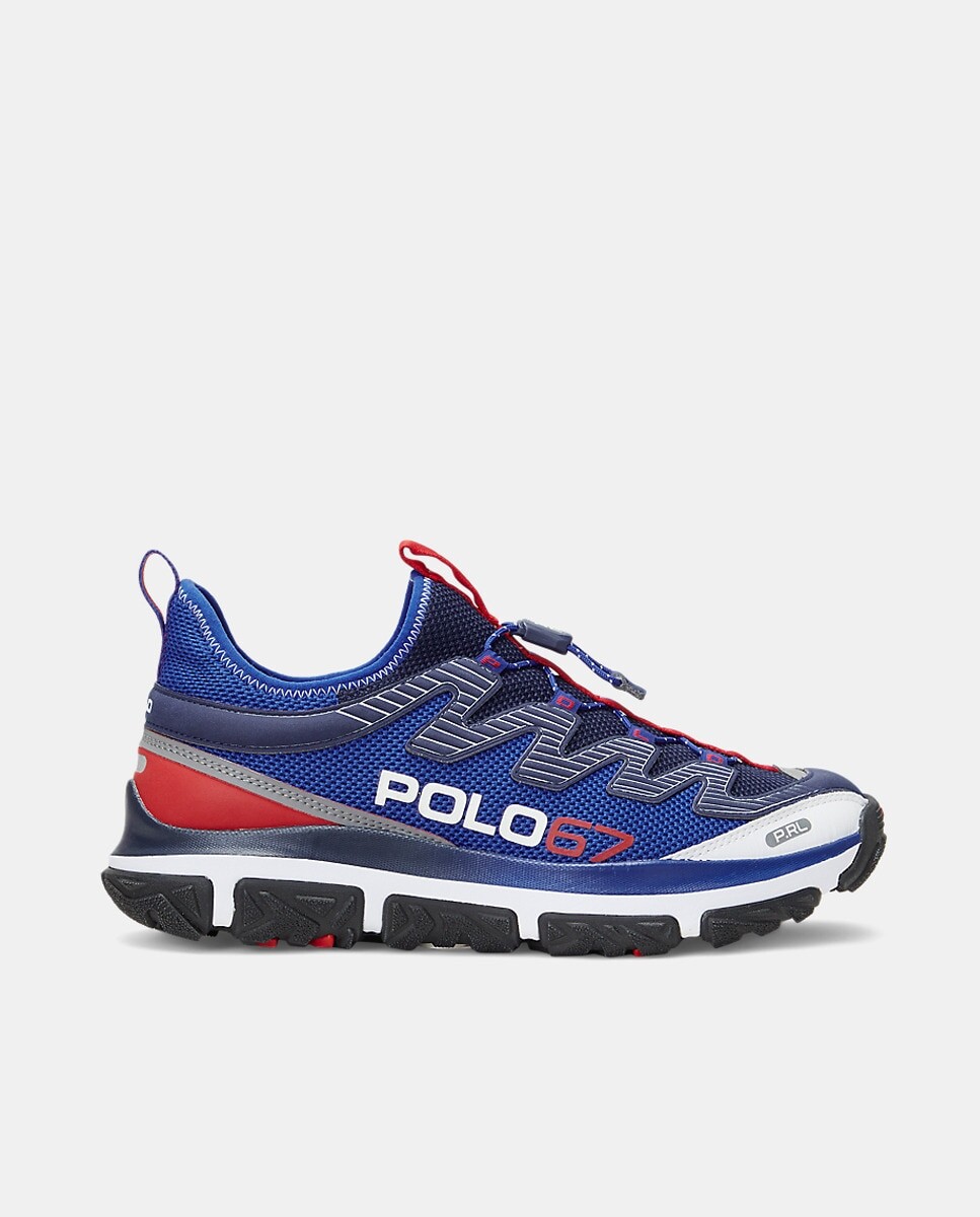 

Мужские кроссовки Adventure 300LT с низким верхом и эластичной застежкой Polo Ralph Lauren, светло-синий