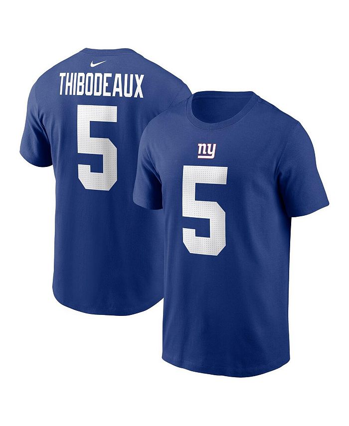 

Мужская футболка Kayvon Thibodeaux Royal New York Giants с именем и номером игрока Nike, синий