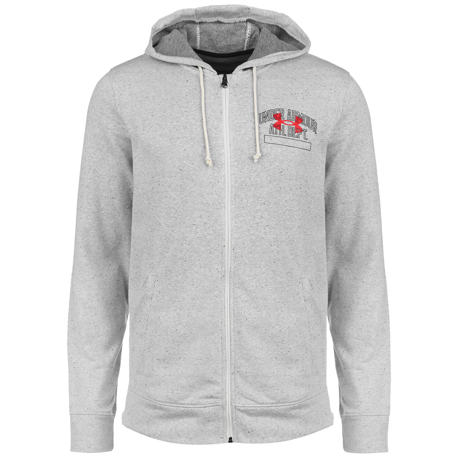 

Толстовка Under Armour Trainingsjacke Rival Terry Athletic Department Full Zip, цвет grau/rot