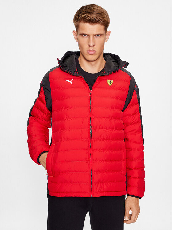 

Пуховик стандартного кроя Puma, красный