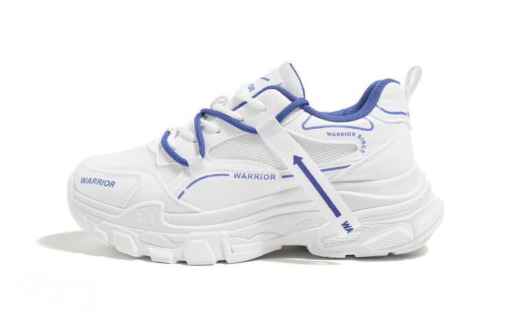 

Кроссовки WARRIOR Chunky Sneakers Women's Low-top Blue, белый/синий