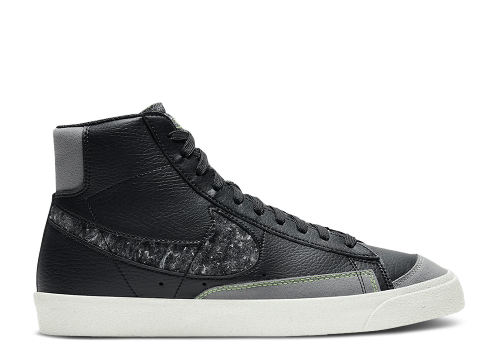 Кроссовки Nike Blazer Mid '77 Vintage 'Recycled Wool Pack - Black Electric Green', черный