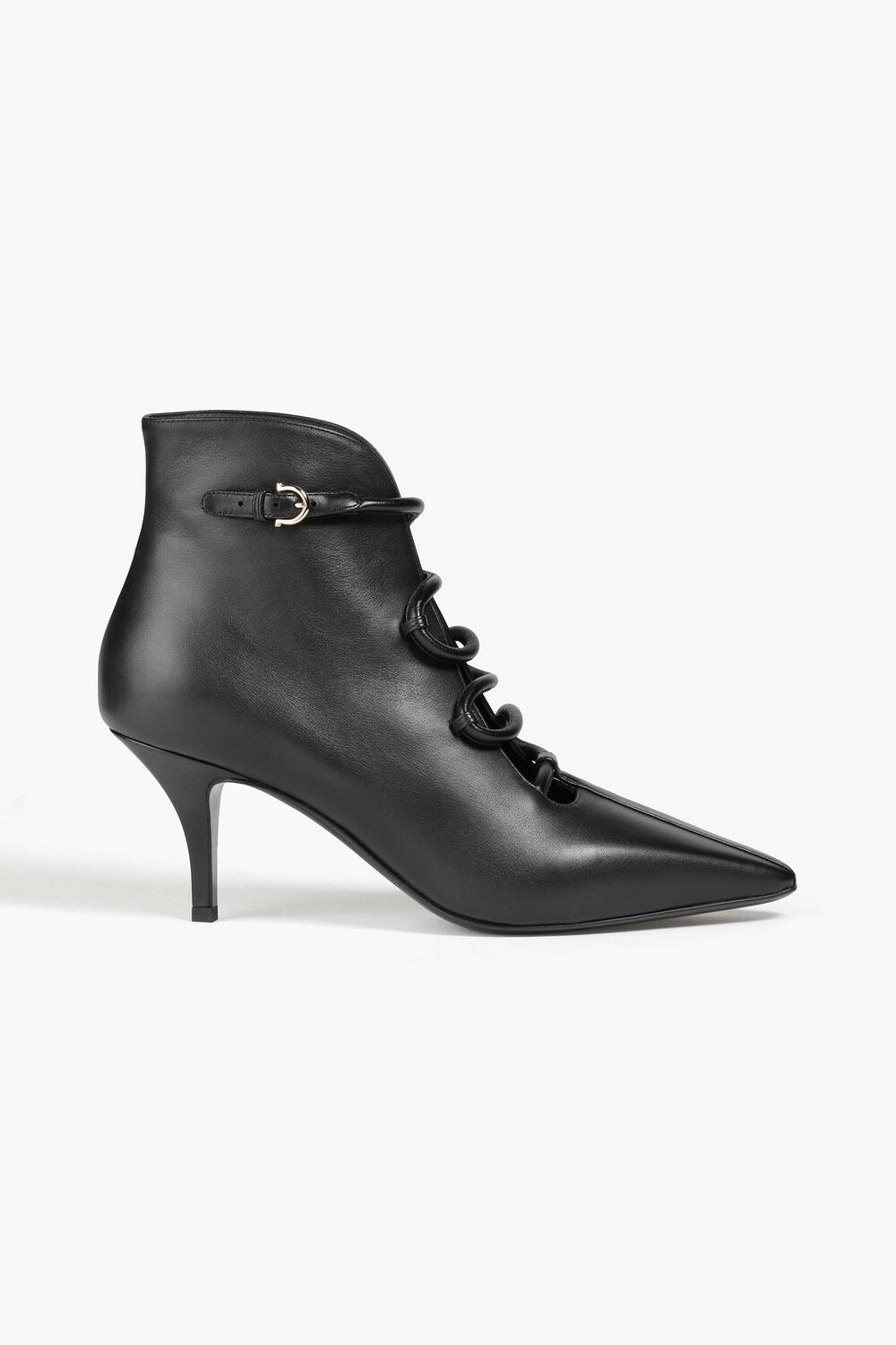 

Кожаные ботильоны Ciconia 70 FERRAGAMO, черный