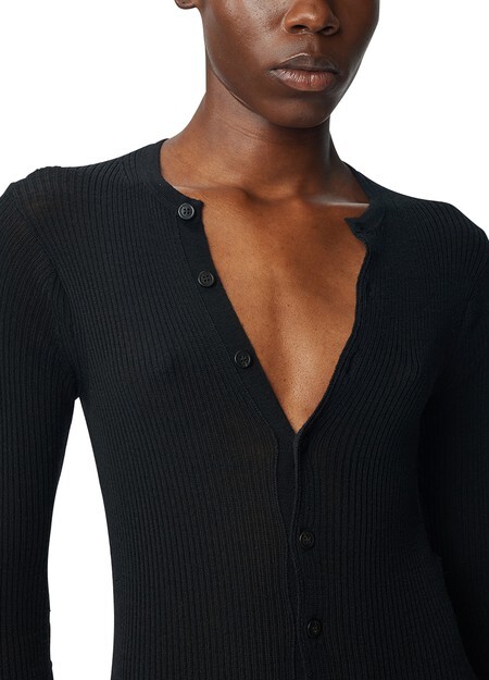 

Платье в рубчик Danse Serafino Ann Demeulemeester, черный