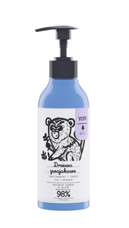 

Yope Wood Drzewo Gwajakowe, Kadzidłowiec i Żywica шампунь, 300 ml