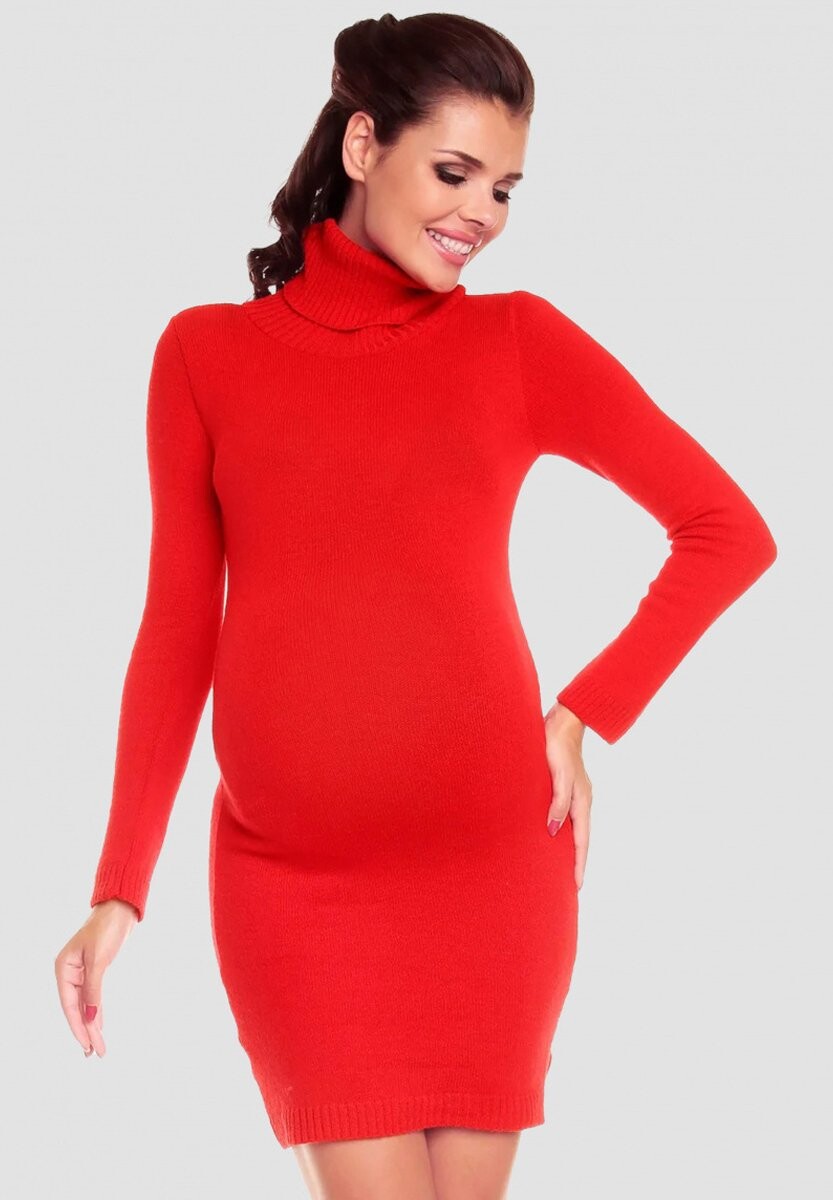 

Платье прямого кроя Happy Mama, красный