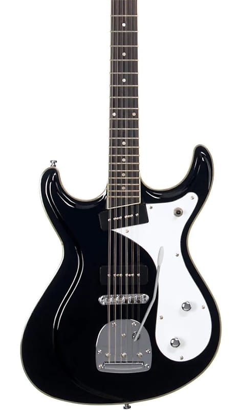 Электрогитара Eastwood Sidejack 12 DLX Black and Chrome