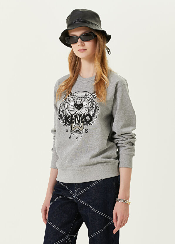 

Толстовка с круглым вырезом tiger grey Kenzo